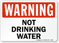 Warning: Not Drinking Water