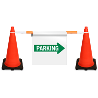 Parking Arrow Cone Bar Sign