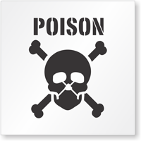 Poison Floor Stencil