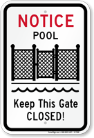 Keep Gate Closed Sign