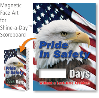 Pride In Safety Scoreboard Magnetic Face, American Flag