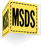 MSDS Striped Border Sign