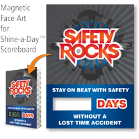 Safety Rocks, Stay On Beat Scoreboard Magnetic Face