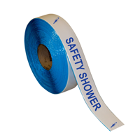 Safety Shower Keep Clear Superior Mark Floor Message Tape