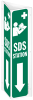 SDS Station 2-Sided Projecting Sign With Down Arrow