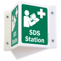 Safety Data Sheets Station 2-Sided Projecting Sign