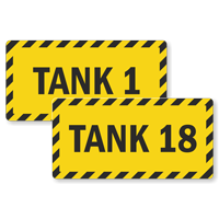 Select Your Tank Number From 1 To 18 Sign