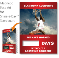 Slam Dunk Accidents, Basketball Theme Scoreboard Magnetic Face