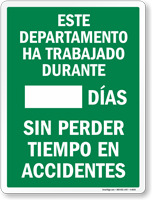 Spanish Scoreboard Sign