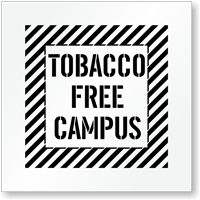 Tobacco Free Campus Floor Stencil