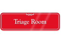 Triage Room Medical Emergency Facility ShowCase Wall Signs