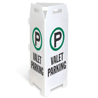 Valet Parking Trifold Floor Sign