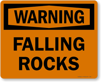 Warning - Falling Rocks Sign