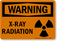 Warning X-Ray Radiation Sign