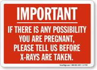 X ray Warning Sign