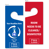 Room Disinfected / Needs Cleaning Hang Tag