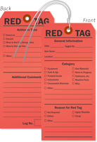 Double-Sided Red 5S Tag
