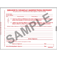 Horizontal Simplified Driver's Vehicle Inspection Report