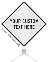 Custom White Roll Up Sign