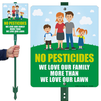 No Pesticides Sign