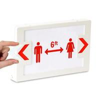 LED Exit Sign with Battery Backup