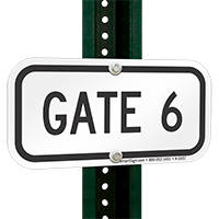 GATE 6 Signs