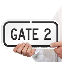 GATE 2 Signs