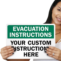 Custom Evacuation Sign