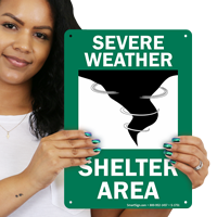 Shelter Area Emergency Signs