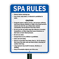 North Carolina Spa Rules Sign