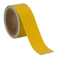 2 inch Yellow Solid Superior Mark Carpet Tape Signs, SKU: SF-1374