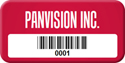 Custom Barcode Tags, 3/4 in. x 1 1/2 in.