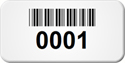 Custom Barcode Tags, 3/4 in. x 1 1/2 in.