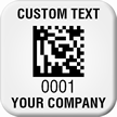 Create 2D Barcode Company Asset Tags