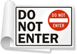 Do Not Enter (With Symbol) Sign Book