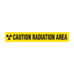 Caution: Radiation Area with Radiation Symbol Barricade Tape