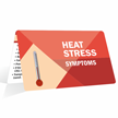 Heat Stress Symptoms Protect Yourself Bi Fold Wallet Card