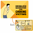 Heimlich Maneuver For Choking Victims Safety Wallet Card