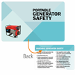 Portable Generator Safety Heavy Duty Laminated Safety Wallet Card