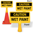 Caution Wet Paint ConeBoss Sign