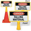 Danger Falling Material ConeBoss Sign