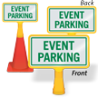 Event Parking ConeBoss Sign