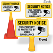 Security Notice Video Surveillance ConeBoss Sign