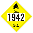 UN1942 Ammonia Nitrate Placard