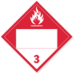 Combustible DOT Tagboard Placard