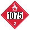 UN1075 Petroleum Dot Placard