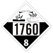 UN1760 Cleaning Compounds Placard