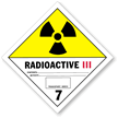 Radioactive III Paper HazMat Label