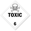 Class 6 Toxic DOT Placard