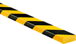 Surface Protection Bumper Guard Type D, Black-Yellow